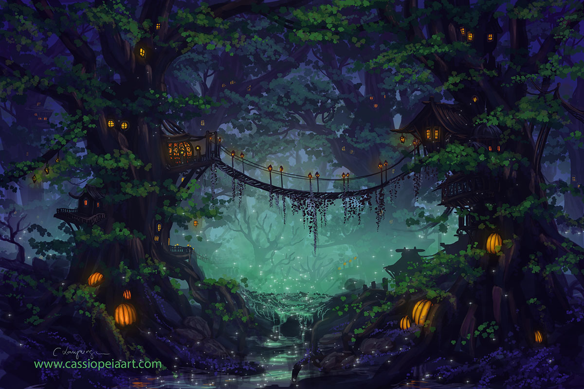 Cassiopeia Art - Elf forest